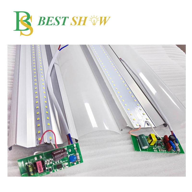 linkable led linear tube fixture 18w 36w 54w 60w 80w 100w 600mm 900mm 1200mm 1500mm tri-proof lamp purification led batten light