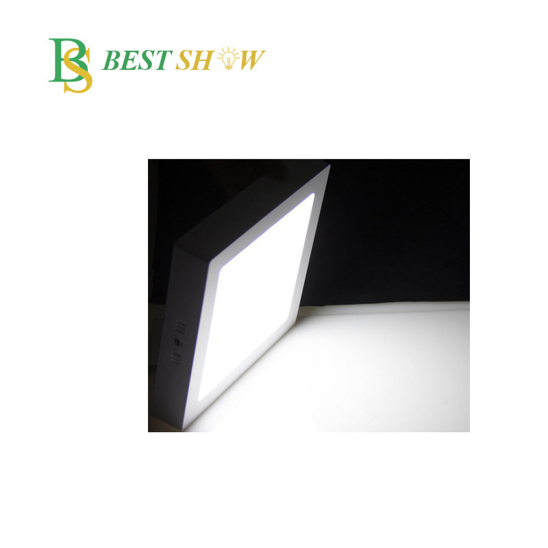 Guangzhou White housing frame cover 6w 12w 18w 20w 24w 30w round square surface mounted led ceiling lamp light 110lm/w Ra80 230V