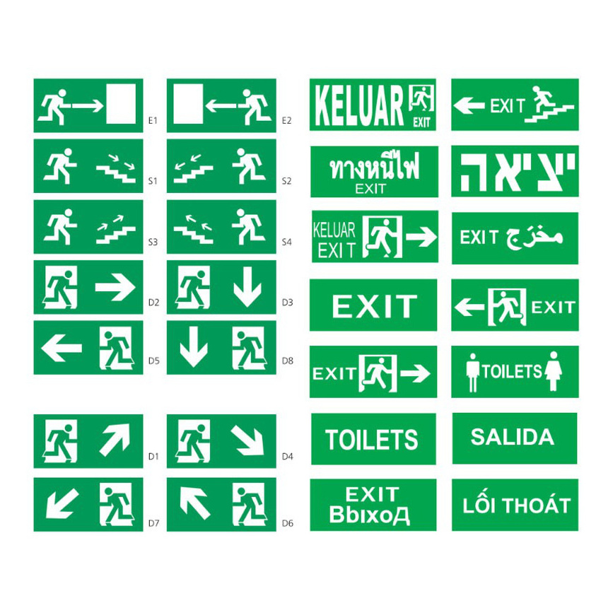 Fire Led Exit Sign Light