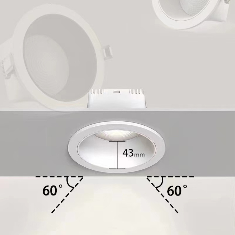 Spot Lights Recessed 6W Ceiling lamp Antiglare Led Downlight