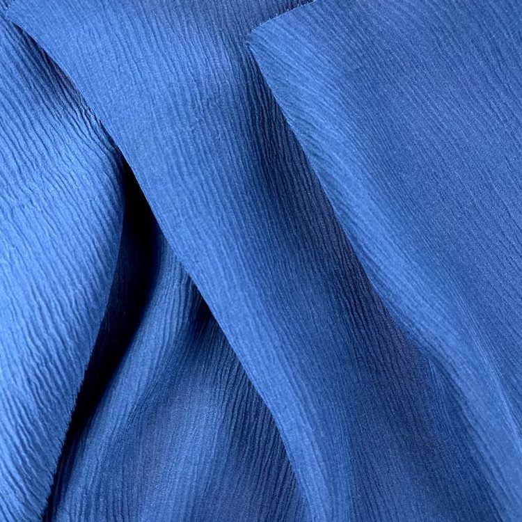 Hot Selling Silk Crinkle Crepe 16m/m  heavy Silk Crinkle Georgette Fabric for Women garment