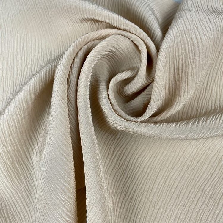 Hot Selling Silk Crinkle Crepe 16m/m  heavy Silk Crinkle Georgette Fabric for Women garment