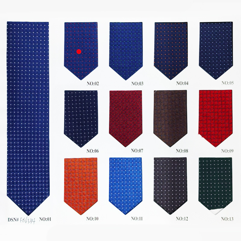 Designer Necktie Fabric for Men Ties 1200 Needles Microfiber Fabric Jacquard Woven Custom Polyester Fabric for Men Kids