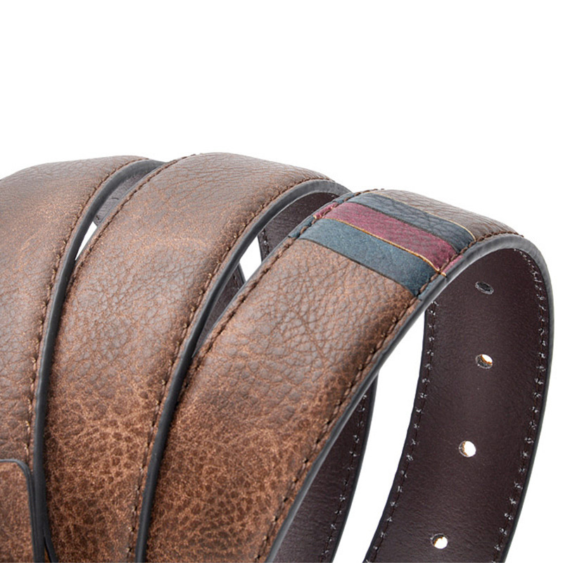 Vintage PU Leather Belt Retro Casual Belts for Men