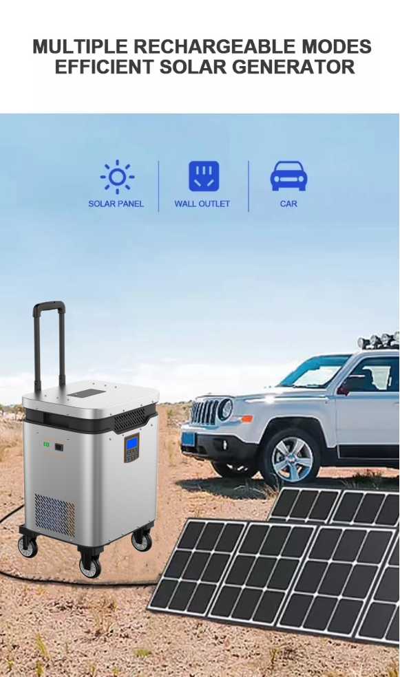 3500W Emergency Power Station lifepo4 power bank 110V 220V Battery Pack Portable Solar Generator For Home Outdoor Camping