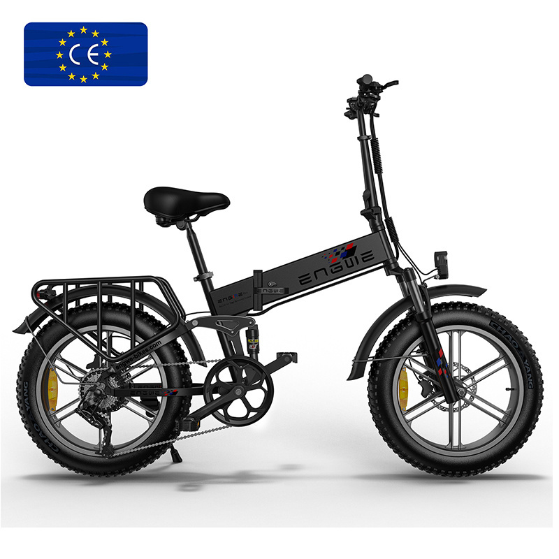 ENGWE ENGINE X Fat Tire Ebike 250W Electric Bike 48V13A Electric Mountain Bicycle EU Stock New 20*4.0inch Lithium Battery 48V