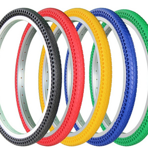 24x1-3/8 Inch Airless Tubeless Bicycle Tyres Never Flat Solid 24 Tire