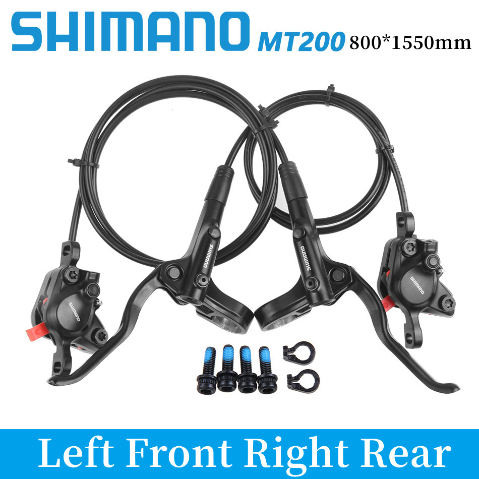 Hot sale SHIMANO MT200 brake MTB hydraulic oil disc hydraulic disc brake 2piston 800/1550mm mountain bike brake bicycle parts