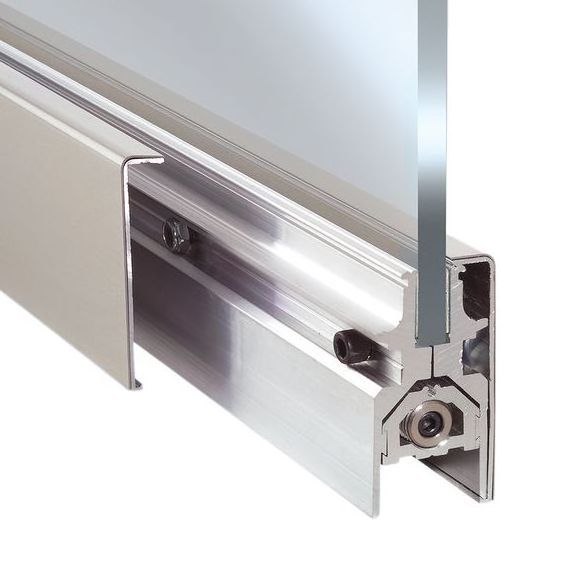 Aluminum profile for glass railing system