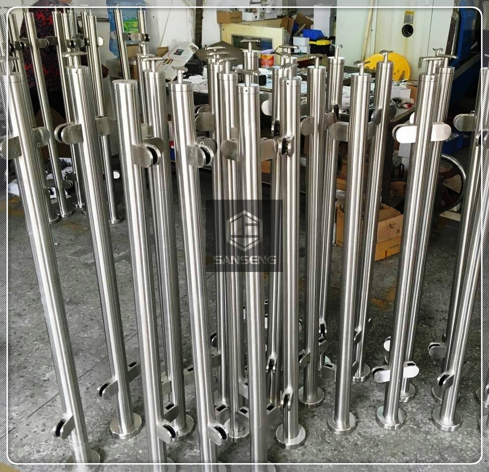 Design stainless steel stair railing post stainless steel balcony post stainless steel balustrade post