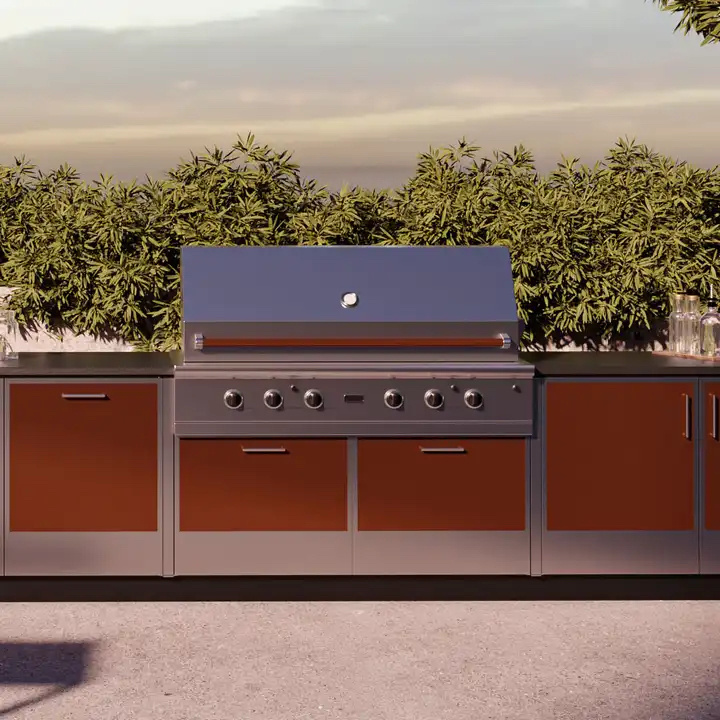 customized luxury outdoor garden bbq stainless steel kitchen cabinets