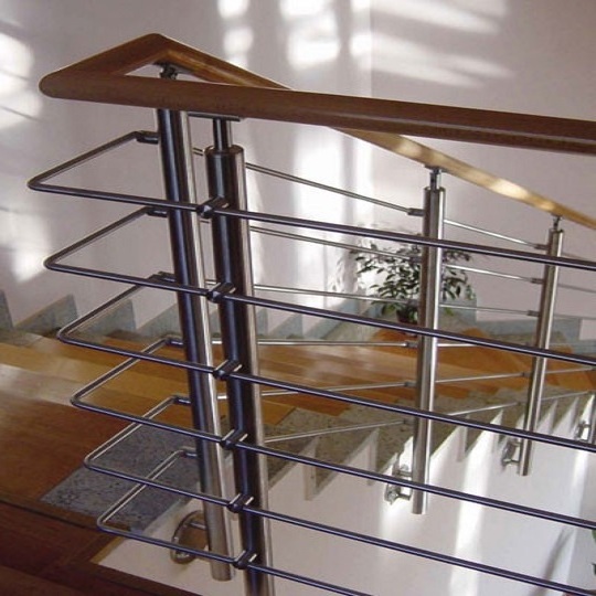 Grade 304 for balcony design stainless steel square pipe railing