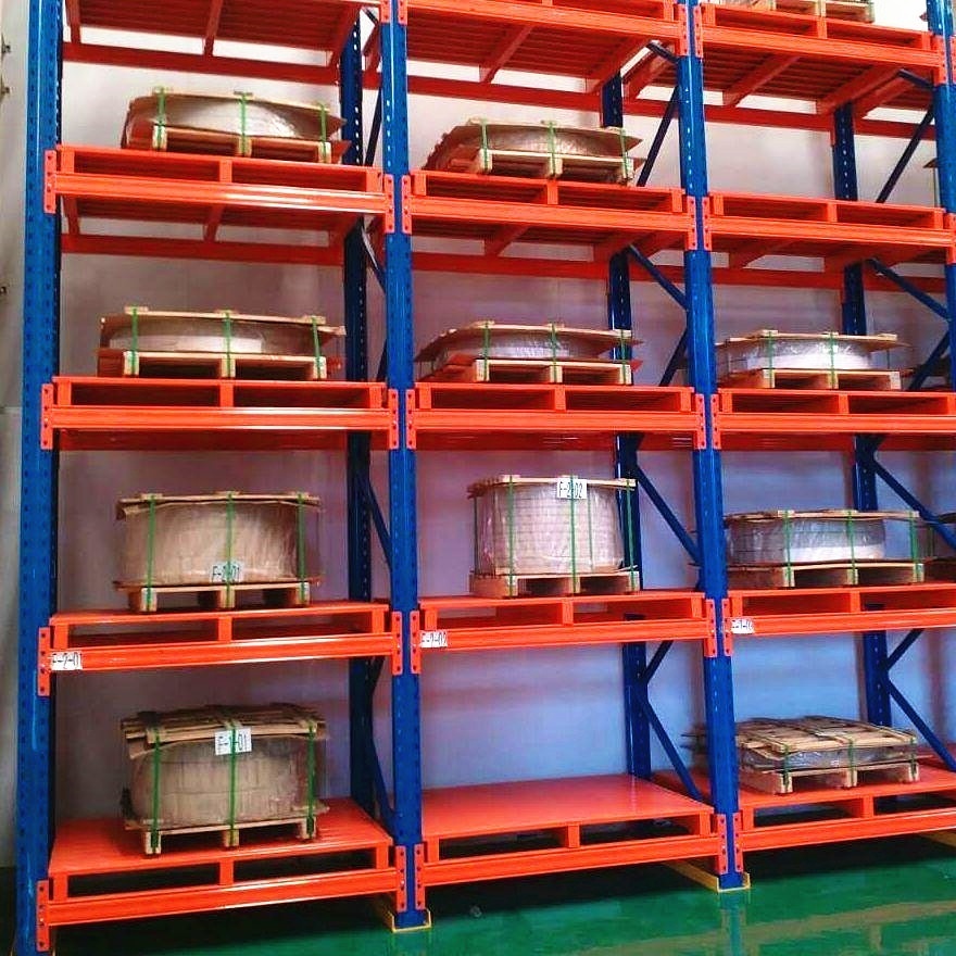 Double deep steel Q235 warehouse storage heavy duty selective steel pallet racking shelving for industrial customer sizes