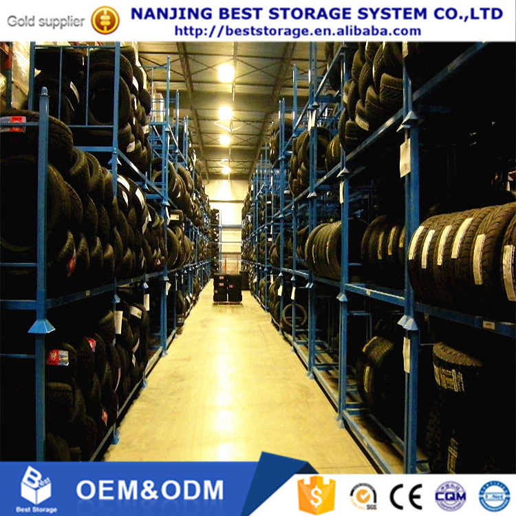 Tire shelf stacking tire racks for warehouse truck car spare commercial tire storage display rack shelves cheap prices