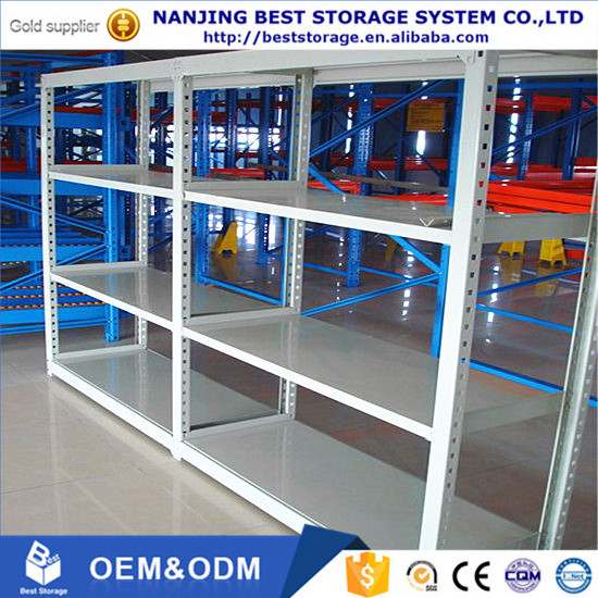 For long items store warehouse storage medium duty racking shelving longspan shelving stacking racks shelves for gereral store