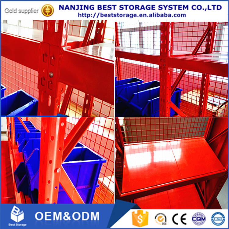 Rust resistance 500 kg load warehouse storage medium duty shelf rack long span racking shelving system