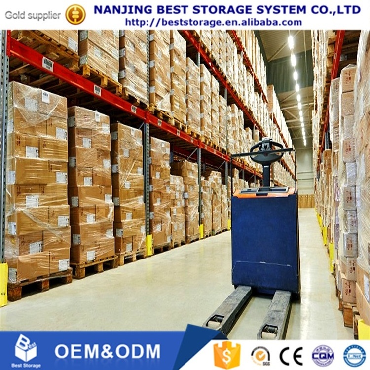 ISO CE warehouse shelves double deep industrial pallet racking system heavy duty stackable metal pallet storage rack shelf beam