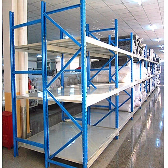 For long items store warehouse storage medium duty racking shelving longspan shelving stacking racks shelves for gereral store