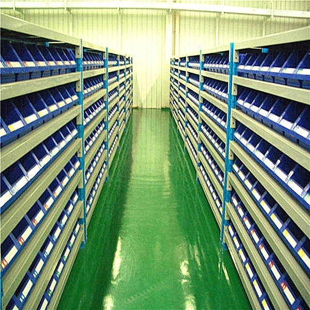 warehouse storage shelf and plastic bin plastic box with ISO9001 CE certificate