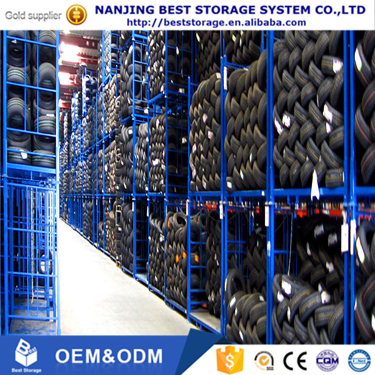 Free design Free sample tire racks for warehouse truck car spare commercial tire storage display rack cheap prices