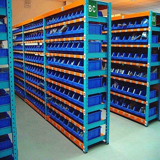 warehouse storage shelf and plastic bin plastic box with ISO9001 CE certificate