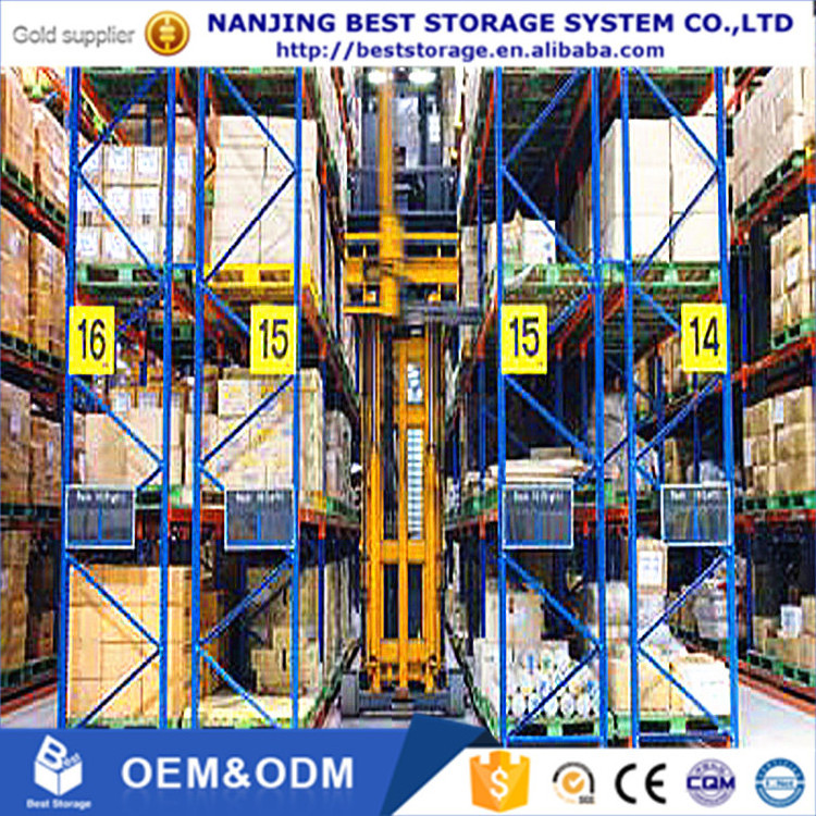 Nanjing storage warehouse shelves industrial pallet racking system heavy duty stackable metal pallet storage rack shelf beam