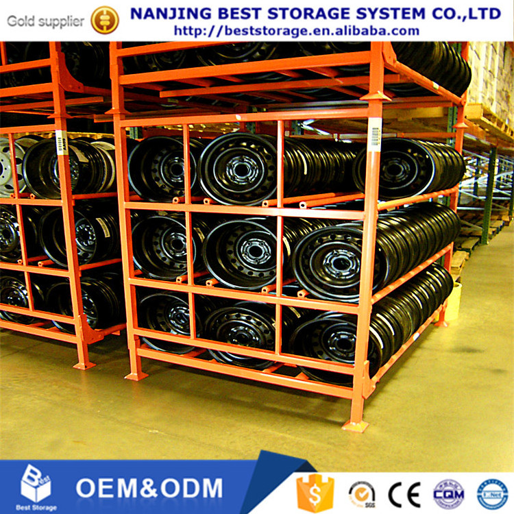 Tire shelf stacking tire racks for warehouse truck car spare commercial tire storage display rack shelves cheap prices