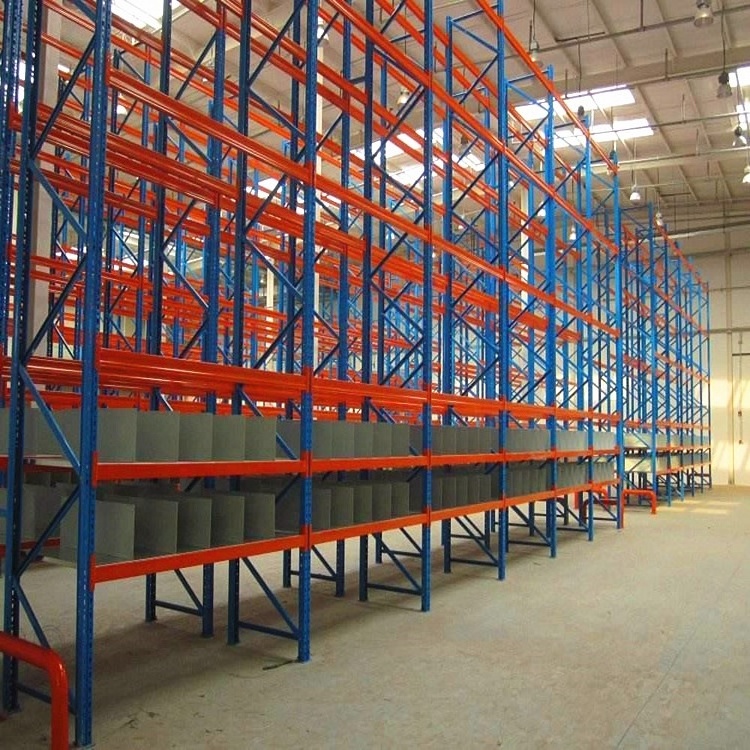 Double deep steel Q235 warehouse storage heavy duty selective steel pallet racking shelving for industrial customer sizes