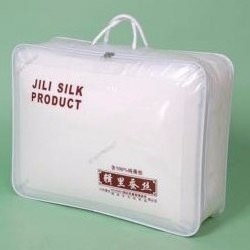 No logo clear pvc plastic blanket packaging zipper bag for clothes