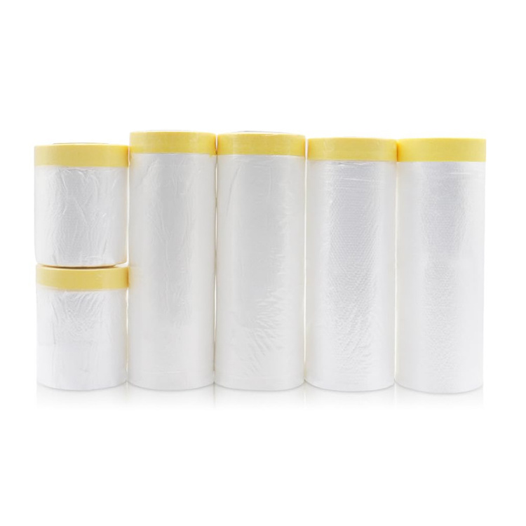 Plastic Adhesive Covering Masking Tape Pre Taped Masking Film Tape for Car Painting