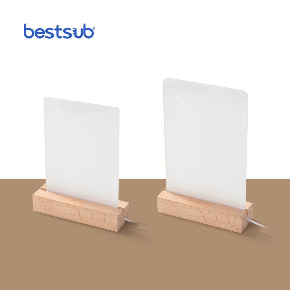 BestSub Wholesale New Arrival 14*21.5*0.4cm Sublimation Blanks Acrylic Rectangular Photo Frame