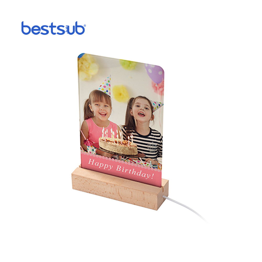 BestSub Wholesale New Arrival 14*21.5*0.4cm Sublimation Blanks Acrylic Rectangular Photo Frame