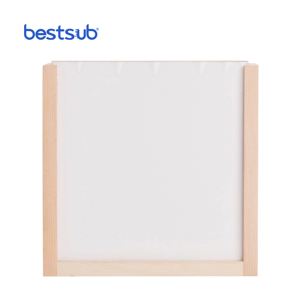 BestSub Custom Sublimation Blanks Mug Coaster Storage Box With MDF Insert Simple Light And Environmentally Friendly