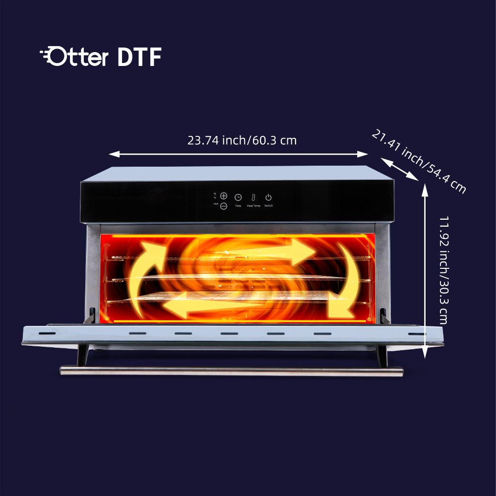 Tri-Layer Otter A3 A4 Small DTF Heat Transfer Printing Film Powder Oven Dryer Machine for Home and Retailers