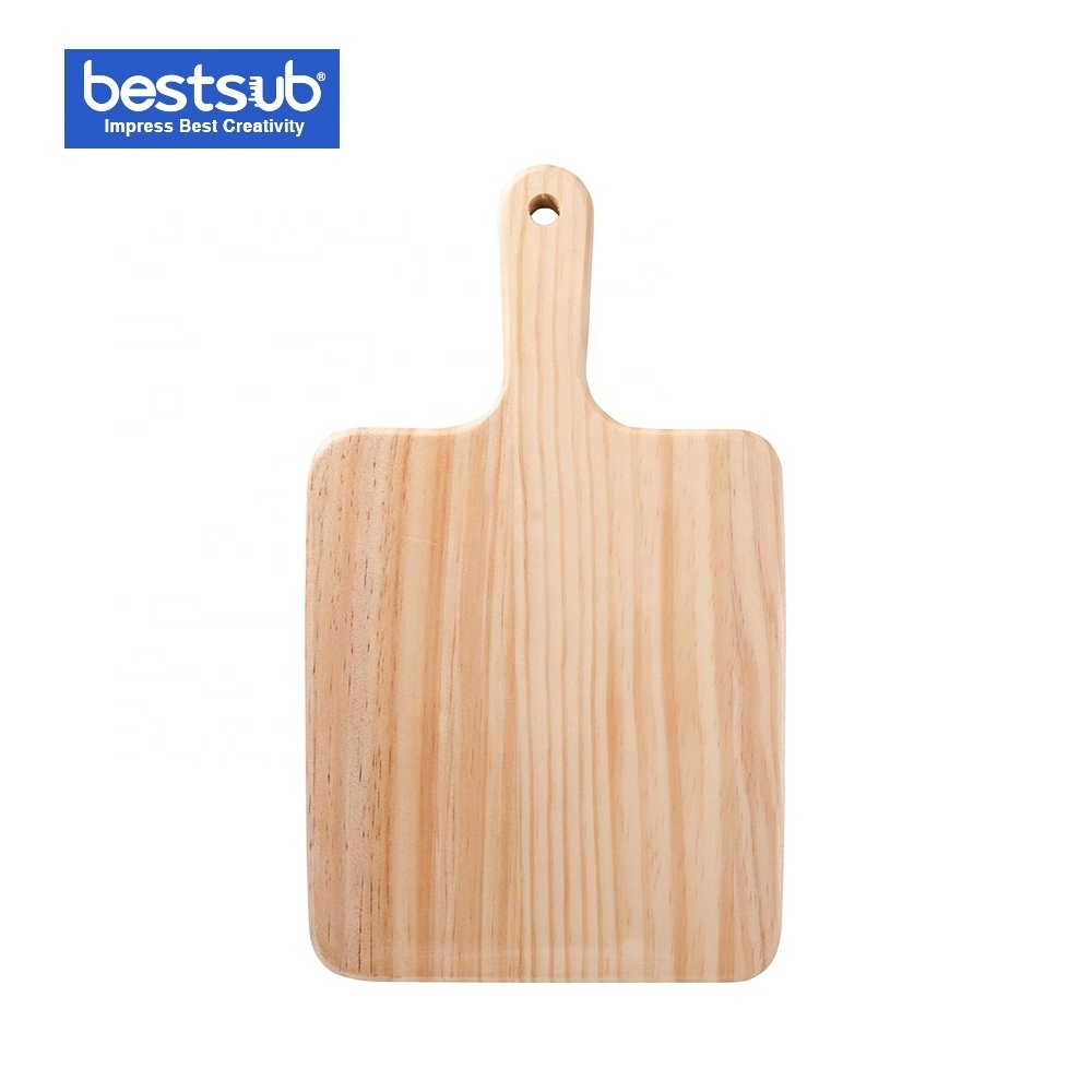 BestSub Wholesale 18*31cm Customize Christmas Gift Square Sublimatiion Cheese Board with Ceramic Tile