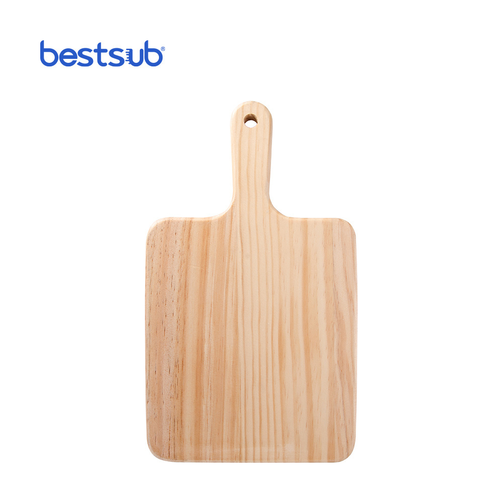 BestSub Wholesale 18*31cm Customize Christmas Gift Square Sublimatiion Cheese Board with Ceramic Tile