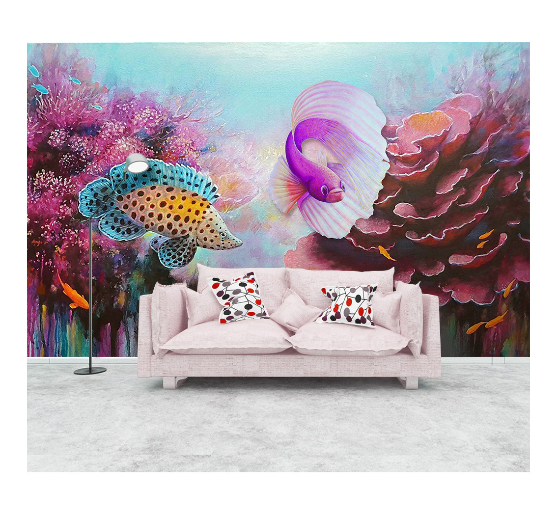 custom made polyester fabric durable wall murals for kids