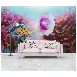 custom made polyester fabric durable wall murals for kids