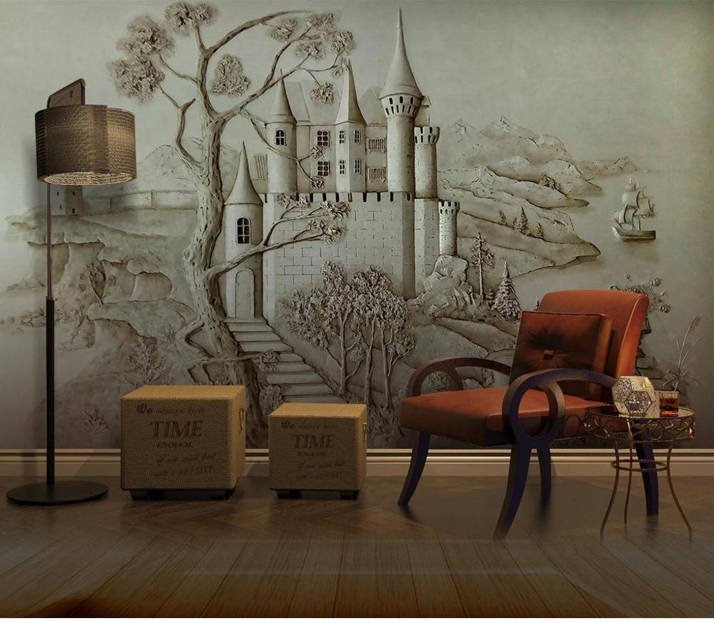 High quality custom printed home wallpaper 3d wall murals