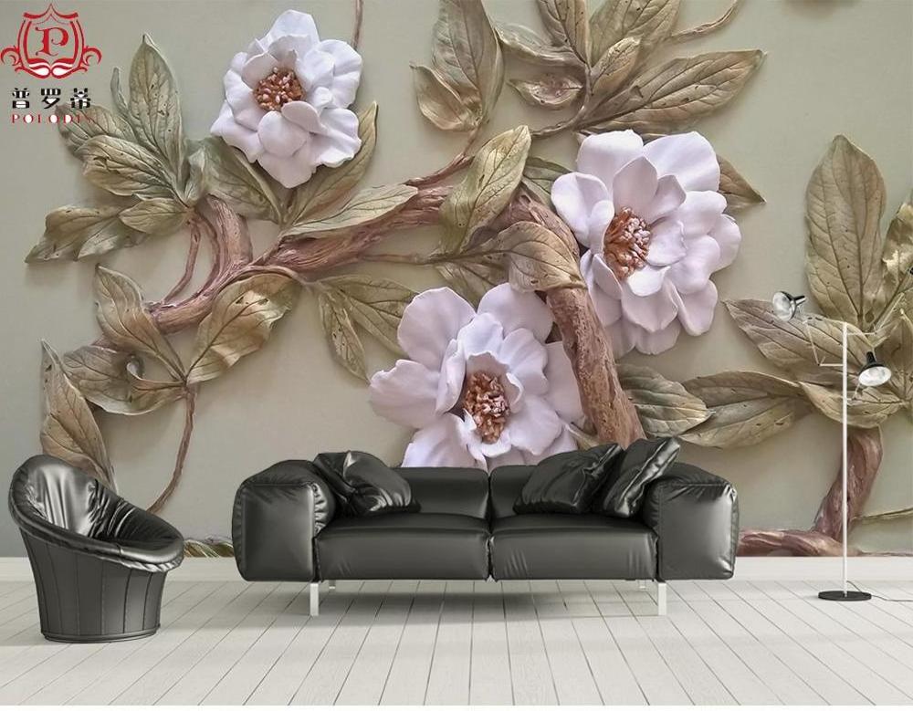 High quality custom printed home wallpaper 3d wall murals