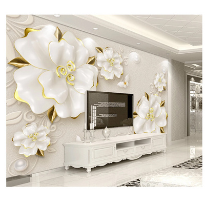 3D effect luxury wall mural 3D geometric background wall covering