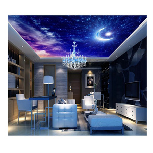 Fantasy Moon Fresco Removable Self-adhesive PVC Ceiling Wallpaper