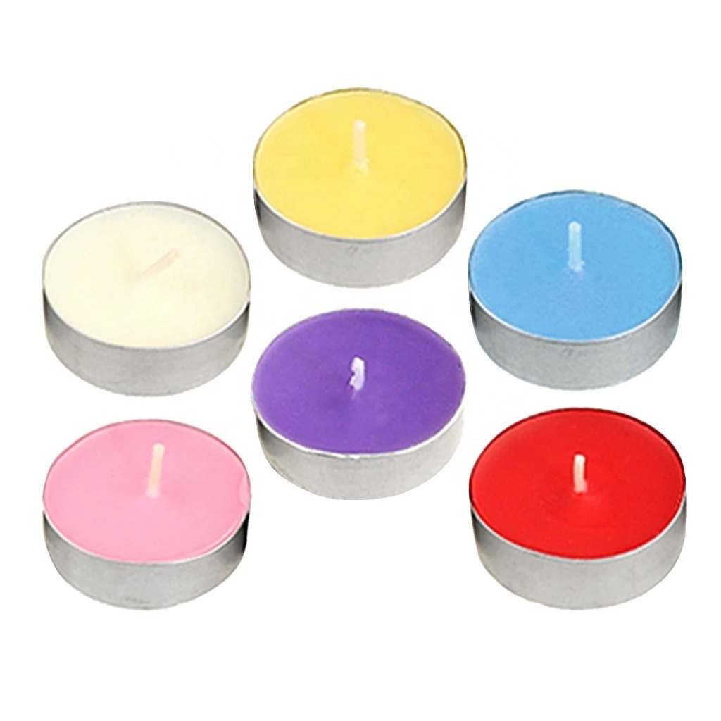 OEM Wholesale Hot Sale Superior Quality 50pcs Smokeless 100% Pure Paraffin Wax Small 8 Hours Tea Light Candles