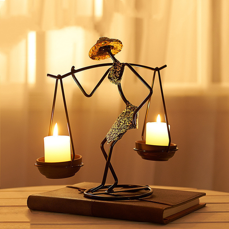 Popular Candlestick for Home Restaurant Table Decoration Candle Holder