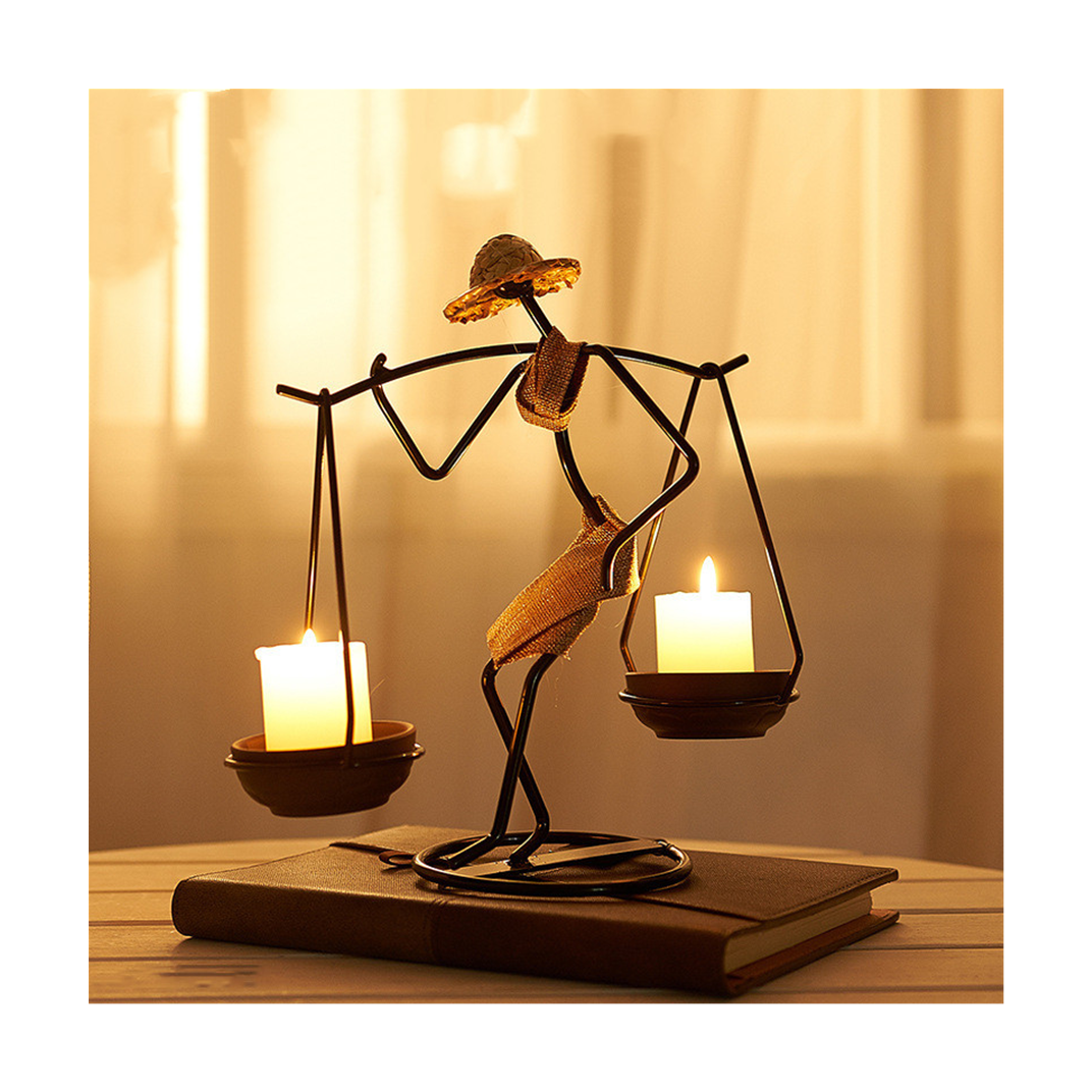 Popular Candlestick for Home Restaurant Table Decoration Candle Holder