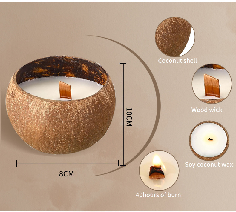 BESTUN Hot Sale Cheap Eco-Friendly And Safe Custom Logo Coconut Soy Wax Luxury Candles