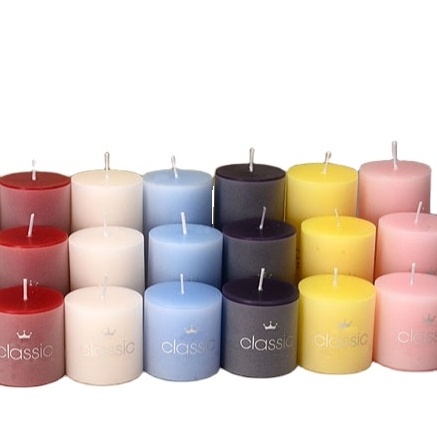 Ivory Plain Long Burning Wedding Paraffin Wax Wholesale Large Round Color Pillar Candles