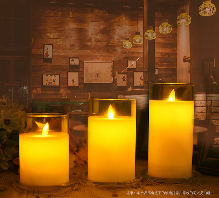 Factory wholesale supply plastic electric led candles with remote control set candle refill electric christmas candle led lamp