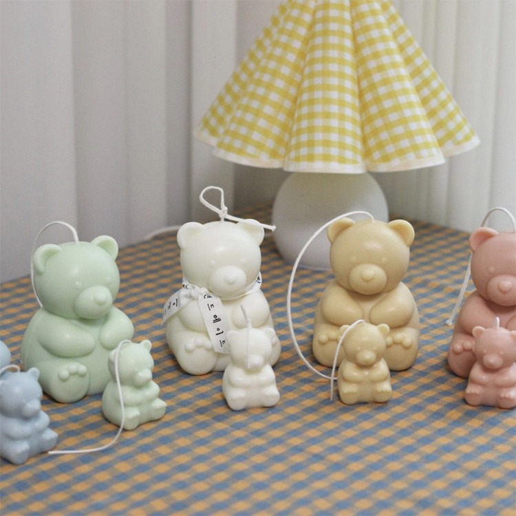 Bestsun Wholesale Custom Specialty Holiday Aromatic Mini Home Decor Teddy Bear Candles