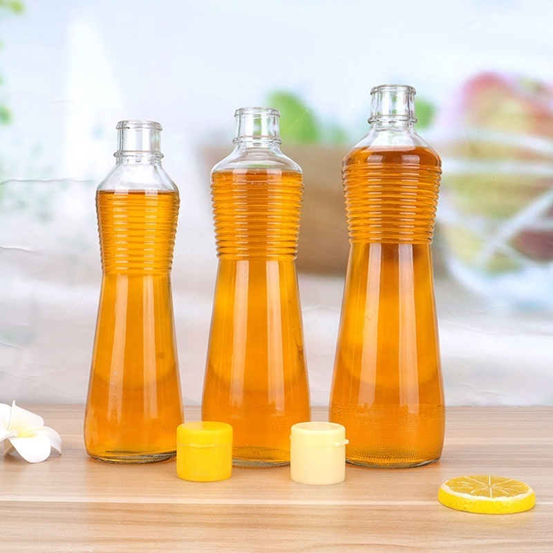 Sauce Bottle Wholesale Empty 3oz 170ml 220ml 11oz 500ml Glass Sesame Oil Bottle With Plastic Cap